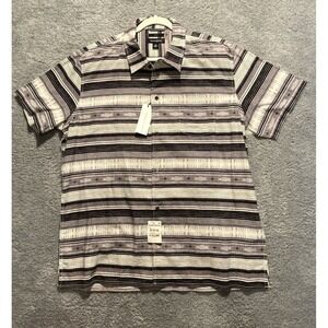 Treasure &‎ Bond Western Stripe Button Up Shirt Size XL Casual Short Sleeve NWT